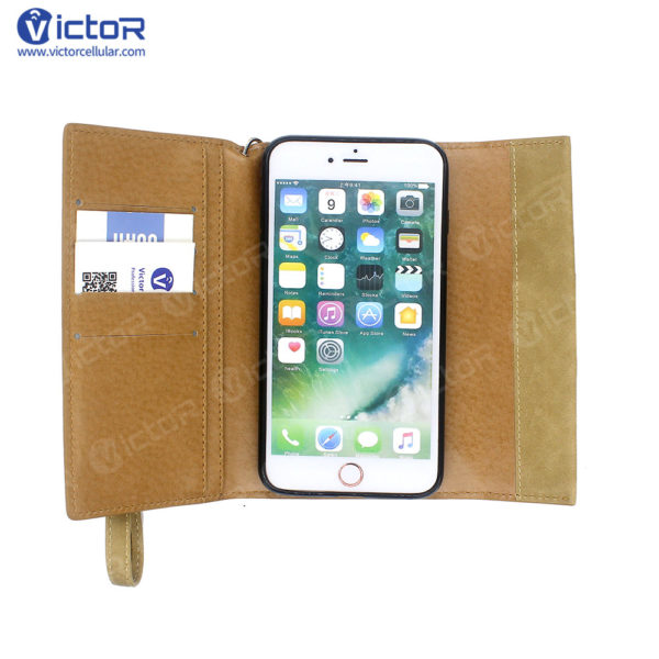 wallet leather case - leather case iPhone 7 plus - case 7 plus - (1)